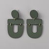Acrylic Geometric Dangle Stud Earrings for Women EJEW-WH0013-65D-1