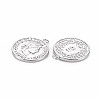 Brass Coin Charms KK-T038-76A-P-2