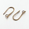 Brass Earring Hooks for Earring Designs KK-M142-02AB-RS-1