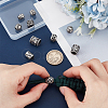 10Pcs 10 Styles 304 Stainless Steel European Beads STAS-PH0006-73-3