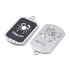 Alloy Twelve Constellations Series Big Pendants PALLOY-O107-01P-01-3