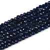 Dyed Natural Sapphire Beads Strands G-T143-05-4