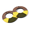 Resin & Walnut Wood Pendants RESI-S389-068A-A07-3