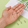 Anti-Tarnish Rhodium Plated 925 Sterling Silver Stud Earring Settings STER-F032-04P-5