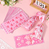 100Pcs OPP Cellophane Bowknot Printed Candy Gift Storage Bags ABAG-SP0001-54-3