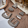2Pcs 2 Styles Belt Alloy Buckle Sets FIND-GF0008-77-4