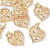SHEGRACE Valentine's Day Brass Clear Cubic Zirconia Pendants XGRQ3K440-558G-1