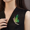 Rhinestone Butterfly Brooch Pin JEWB-P016-03LG-04-2