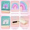 Acrylic & Wood Earring Displays EDIS-WH0016-01-6