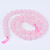 Natural Rose Quartz Beads Strands X-G-Q462-8mm-11-2