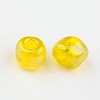 Transparent Rainbow Colours Round Glass Seed Beads X-SEED-A007-4mm-170-2