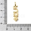 Brass Micro Pave Cubic Zirconia Pendants KK-C255-26G-3