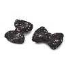 Bowknot Shape Polymer Clay Rhinestone Beads CLAY-NH0001-05D-2