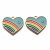 Alloy Enamel Pendants ENAM-T011-108C-NR-2