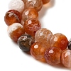 Dyed & Heated Natural Fire Crackle Agate Beads Strands G-P539-B01-19-4