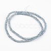 Electroplate Glass Beads Strands EGLA-P018-1mm-FR-B03-2