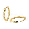 Unisex 925 Sterling Silver Hoop Earrings EJEW-AA00271-06G-4