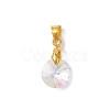 AB Color Plated Glass Charms PALLOY-JF04593-01-3