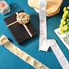 2 Rolls 2 Styles Hot Stamping Velvet Frayed Ribbon OCOR-TA0002-06-7