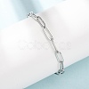 4MM 304 Stainless Steel Paperclip Chain Bracelets SA-CBA4160-22P-2