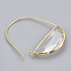 Brass Hoop Earrings EJEW-T007-04G-02-NF-2
