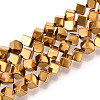 Electroplated Synthetic Non-magnetic Hematite Beads Strands G-T139-62B-1