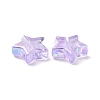 Eco-Friendly Transparent Acrylic Beads PL556-PW41-3