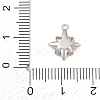 Brass Micro Pave Clear Cubic Zirconia Charms KK-G544-07P-03-3