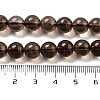 Natural Smoky Quartz Round Beads Strands X-G-E329-8mm-38A-3