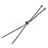Rack Plating Adjustable Brass Slider Bracelet Making KK-M269-25-2