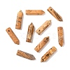 Natural Picture Jasper Pointed Pendants G-D460-01D-1