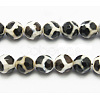 Tibetan Style Turtle Back Pattern dZi Beads X-G-H1454-1-3