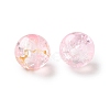 Transparent Crackle Acrylic Beads DACR-D300-01C-8mm-2