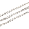 Anti-Tarnish Rhodium Plated 925 Sterling Silver Flat Cable Chains STER-F052-04P-03-1