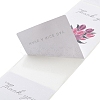 50Pcs Rectangle with Flower Thank You Paper Self-Adhesive Stickers AJEW-S084-01A-3