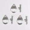 Tibetan Style Alloy Toggle Clasps X-AC2014-1