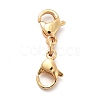 304 Stainless Steel Double Lobster Claw Clasps STAS-E178-01A-G-1