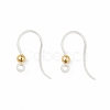Transparent Resin Earring Hooks RESI-G050-01G-1
