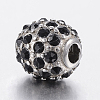 304 Stainless Steel Rhinestone Beads STAS-F150-025AS-01-2