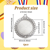 6Pcs Alloy Pendant Cabochons Settings FIND-FG0002-36S-2