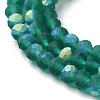 Imitation Jade Glass Beads Strands EGLA-A034-T2mm-MB18-4