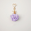 Satin Rose Pendant Decorations KEYC-PW0009-07E-1