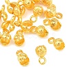 Brass Bead Tips X-KK-N0002-04G-2
