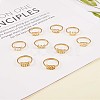 Number Pendant Necklace & Open Cuff Ring JX201A-4
