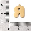 304 Stainless Steel Pendants STAS-K297-09R-G-3