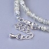 Natural Prehnite Beaded Necklaces NJEW-K114-A-A12-3