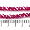 Baking Electroplate Glass Beads Strands DGLA-A039-J10mm-B02-4