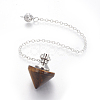 Natural Tiger Eye Cone Dowsing Pendulums G-G771-D04-2