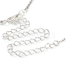 Horse Eye Alloy Rhinestone Necklaces & Stud Earring Sets for Women SJEW-U001-01P-06-6
