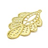 Rack Plating Iron Filigree Big Pendants IFIN-Q134-02G-2